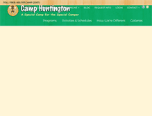 Tablet Screenshot of camphuntington.com